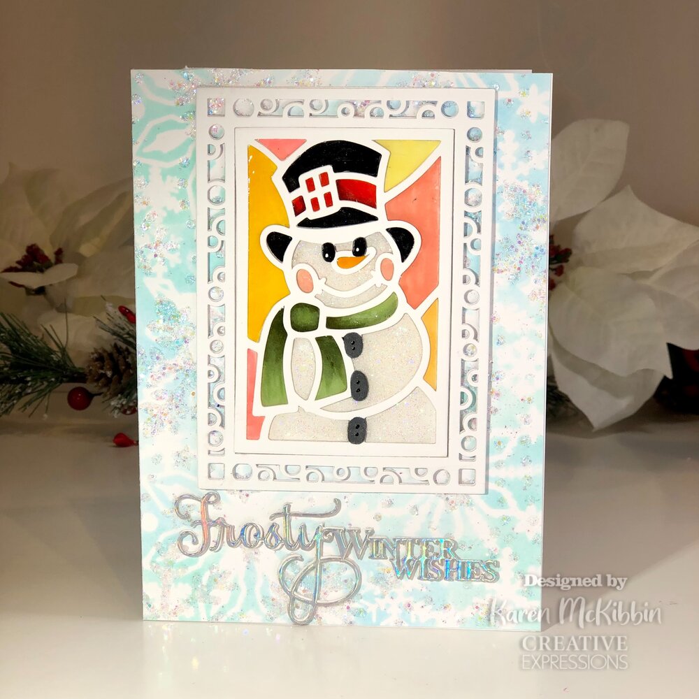 Creative Expressions Sue Wilson Craft Die Festive Stained Glass Snowman (CED3260) (OUTLET) Creative Expressions Sue Wilson Craft Die Festive Stained Glass Snowman (CED3260) (OUTLET)