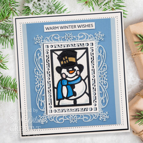 Creative Expressions Sue Wilson Craft Die Festive Stained Glass Snowman (CED3260) (OUTLET) Creative Expressions Sue Wilson Craft Die Festive Stained Glass Snowman (CED3260) (OUTLET)