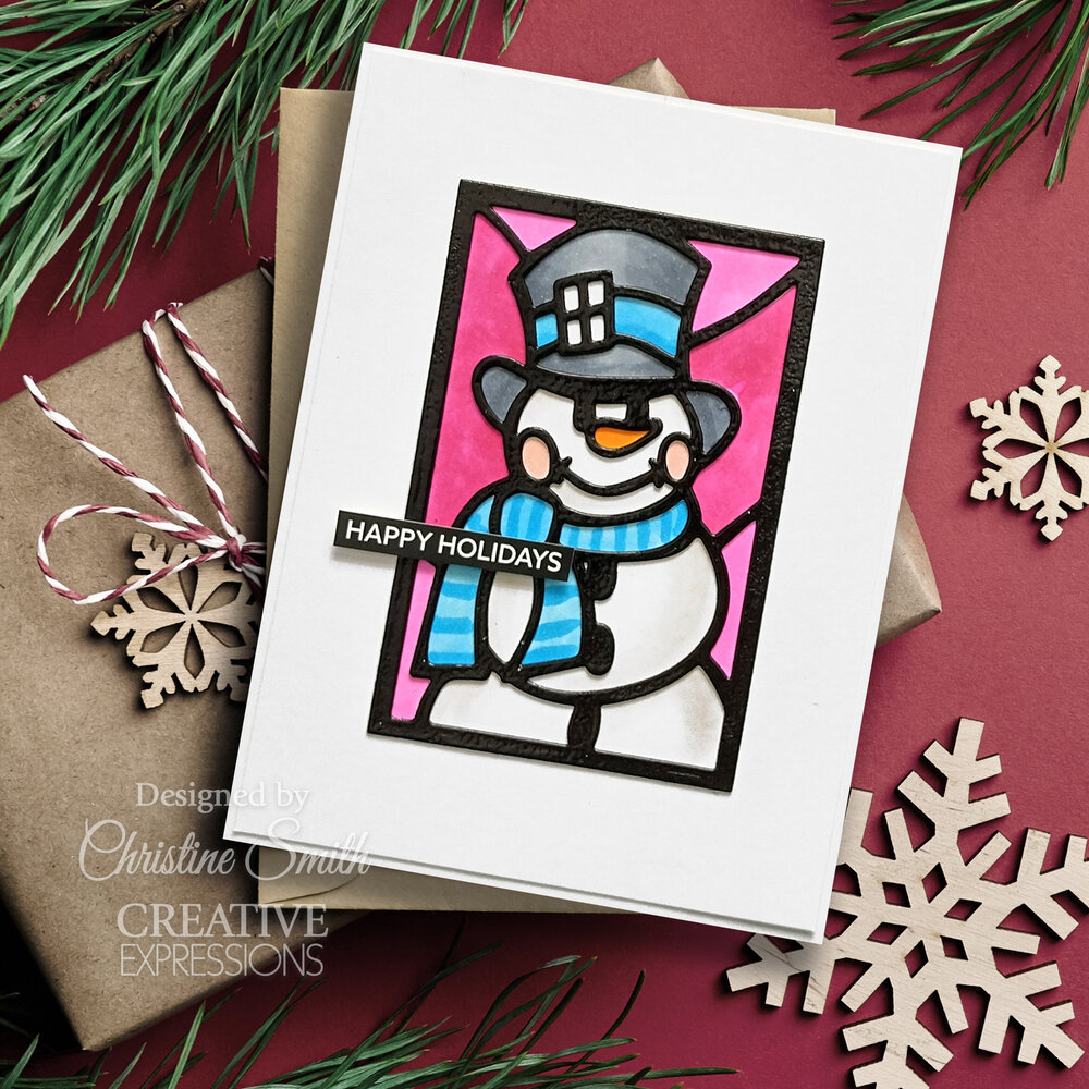 Creative Expressions Sue Wilson Craft Die Festive Stained Glass Snowman (CED3260) (OUTLET) Creative Expressions Sue Wilson Craft Die Festive Stained Glass Snowman (CED3260) (OUTLET)