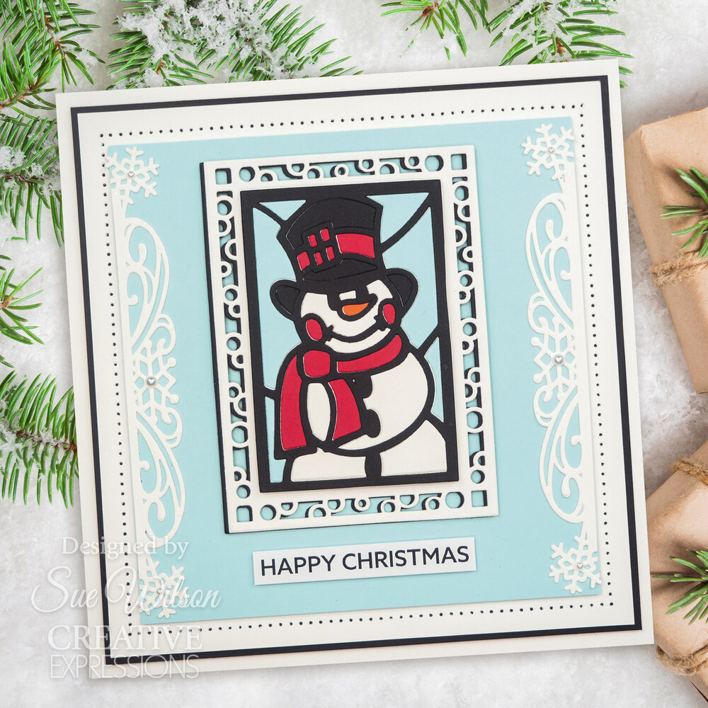 Creative Expressions Sue Wilson Craft Die Festive Stained Glass Snowman (CED3260) (OUTLET) Creative Expressions Sue Wilson Craft Die Festive Stained Glass Snowman (CED3260) (OUTLET)