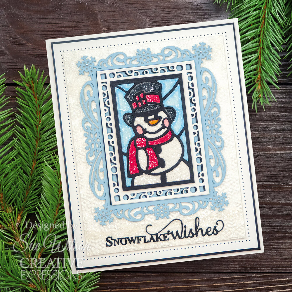 Creative Expressions Sue Wilson Craft Die Festive Stained Glass Snowman (CED3260) (OUTLET) Creative Expressions Sue Wilson Craft Die Festive Stained Glass Snowman (CED3260) (OUTLET)