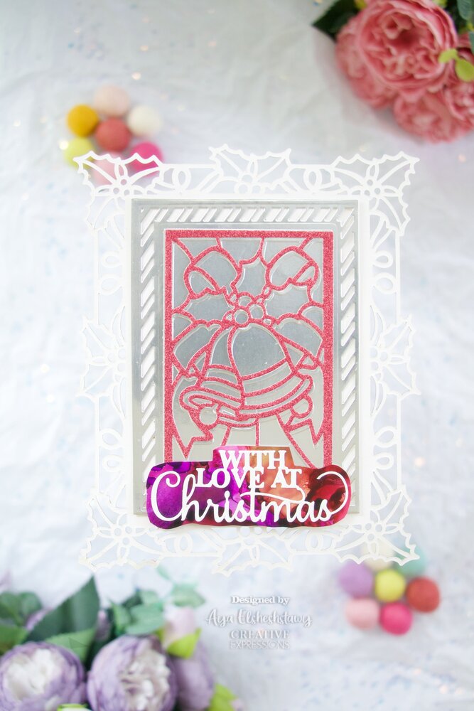 Creative Expressions Sue Wilson Craft Die Festive Stained Glass Bells (CED3265) (OUTLET)