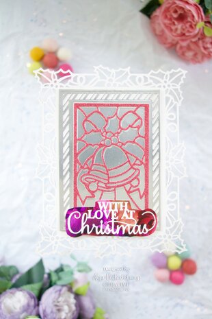 Creative Expressions Sue Wilson Craft Die Festive Stained Glass Bells (CED3265) (OUTLET)