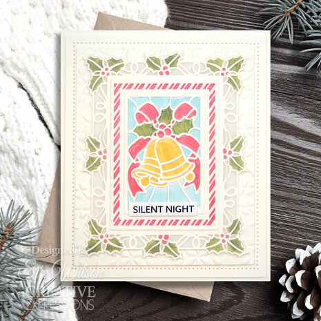 Creative Expressions Sue Wilson Craft Die Festive Stained Glass Bells (CED3265) (OUTLET)