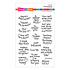 Hugs Sentiments Clear Stamps (STP-203) (OUTLET)