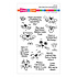 Kitty Hugs Faces and Sentiments Clear Stamps (STP-201) (OUTLET)