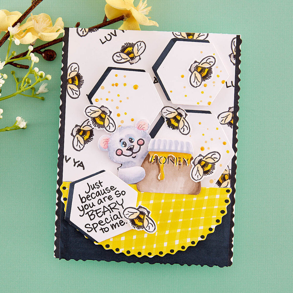 Stampendous Bear Hugs Faces and Sentiments Clear Stamps (STP-200) (OUTLET)