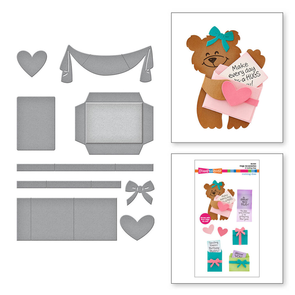 Stampendous Hugs Accessories Cutting Dies (S5-590) (OUTLET)