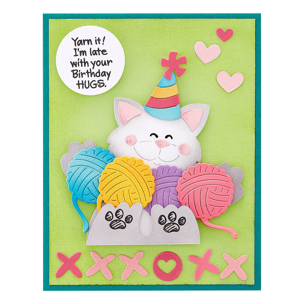 Stampendous Kitty Hugs Cutting Dies (S5-587) (OUTLET)