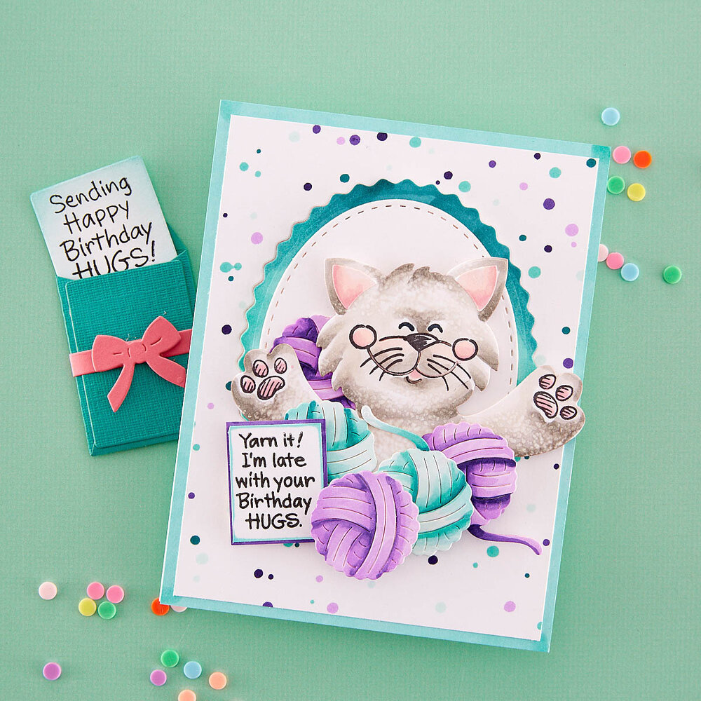 Stampendous Kitty Hugs Cutting Dies (S5-587) (OUTLET)