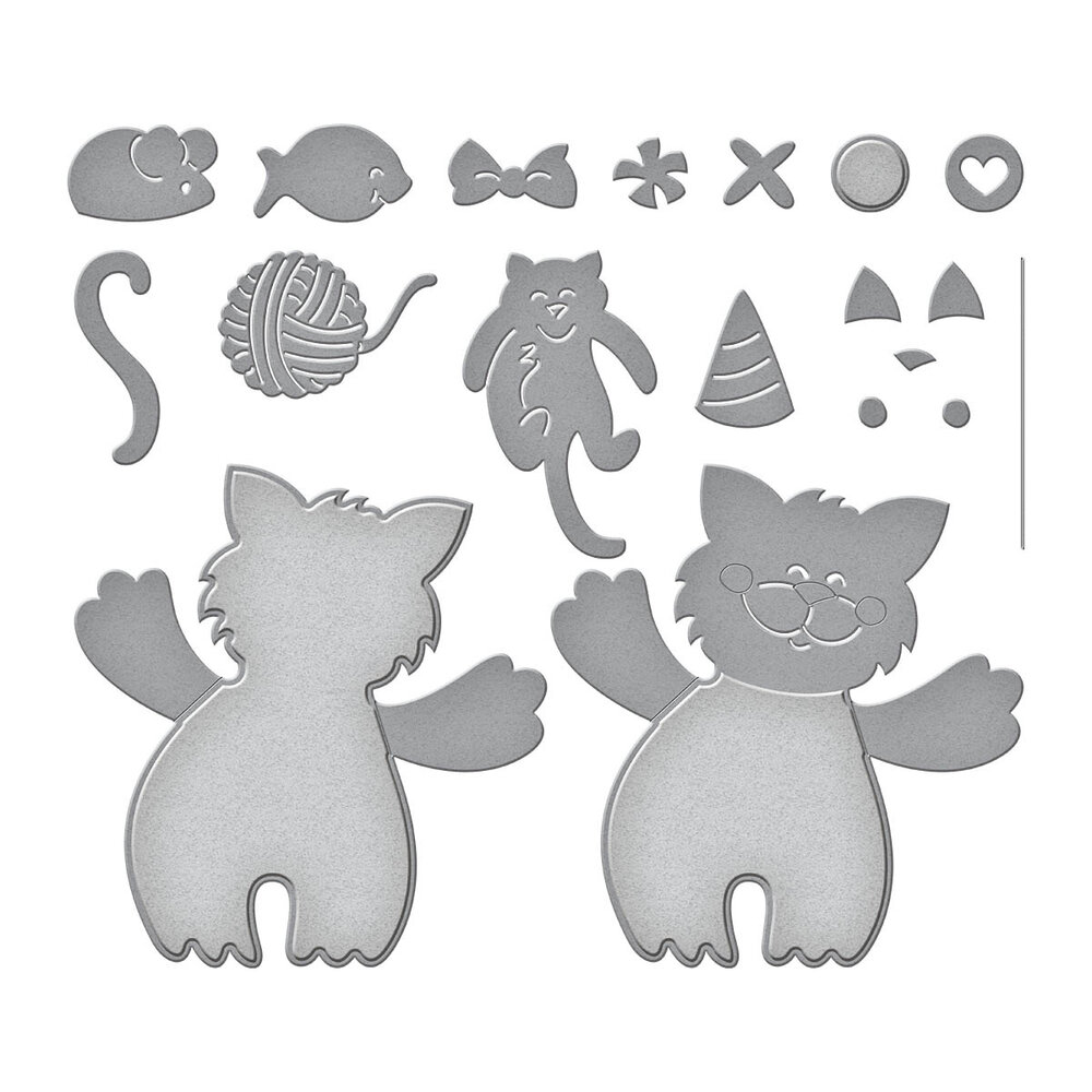 Stampendous Kitty Hugs Cutting Dies (S5-587) (OUTLET)