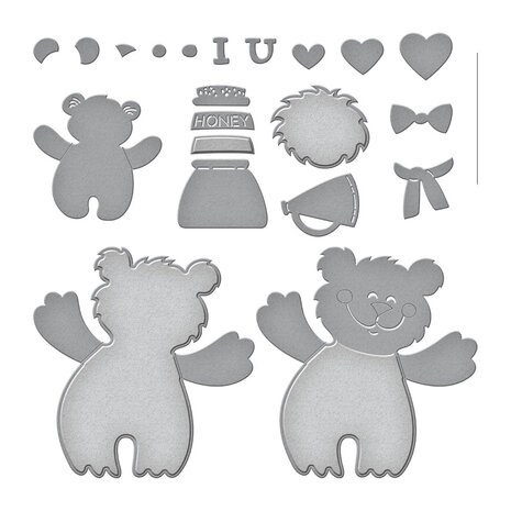 Stampendous Bear Hugs Cutting Dies (S5-586) (OUTLET)