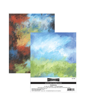 Stampendous Quick Card Backgrounds Outdoorsy (4pcs) (QC-006) (OUTLET)