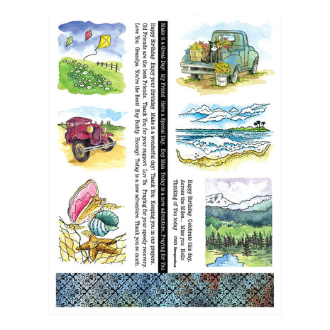Stampendous Quick Cards Great Outdoors (4pcs) (QC-005) (OUTLET)
