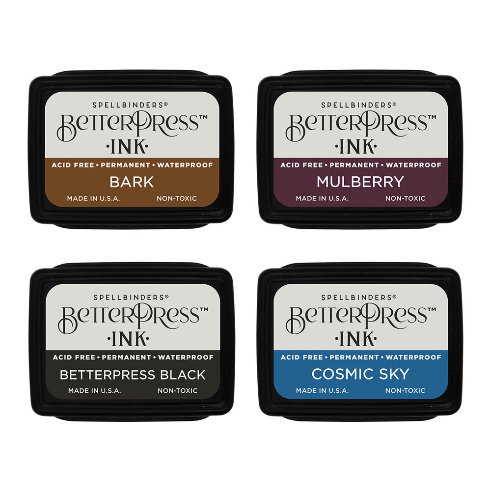 Spellbinders BetterPress Ink Regal Tones Mini Set (4pcs) (BPI-003)