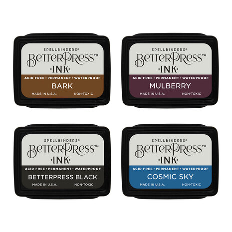 Spellbinders BetterPress Ink Regal Tones Mini Set (4pcs) (BPI-003)