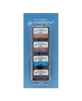 Spellbinders BetterPress Ink Regal Tones Mini Set (4pcs) (BPI-003) Spellbinders BetterPress Ink Regal Tones Mini Set (4pcs) (BPI-003)