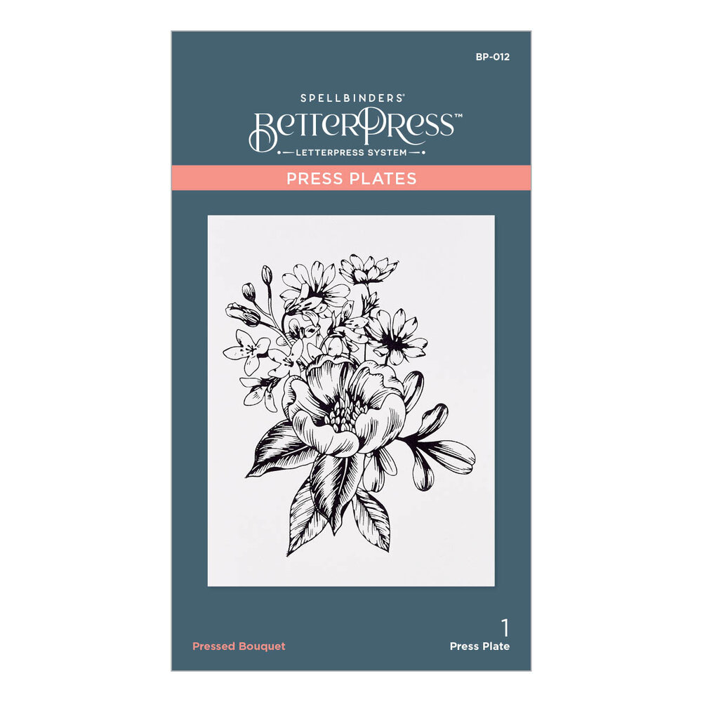 Spellbinders Pressed Bouquet Press Plate (BP-012) Spellbinders Pressed Bouquet Press Plate (BP-012)