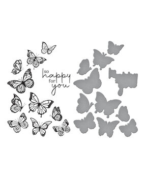 Spellbinders Butterfly Swirl Press Plate & Die Set (BP-031) Spellbinders Butterfly Swirl Press Plate & Die Set (BP-031)