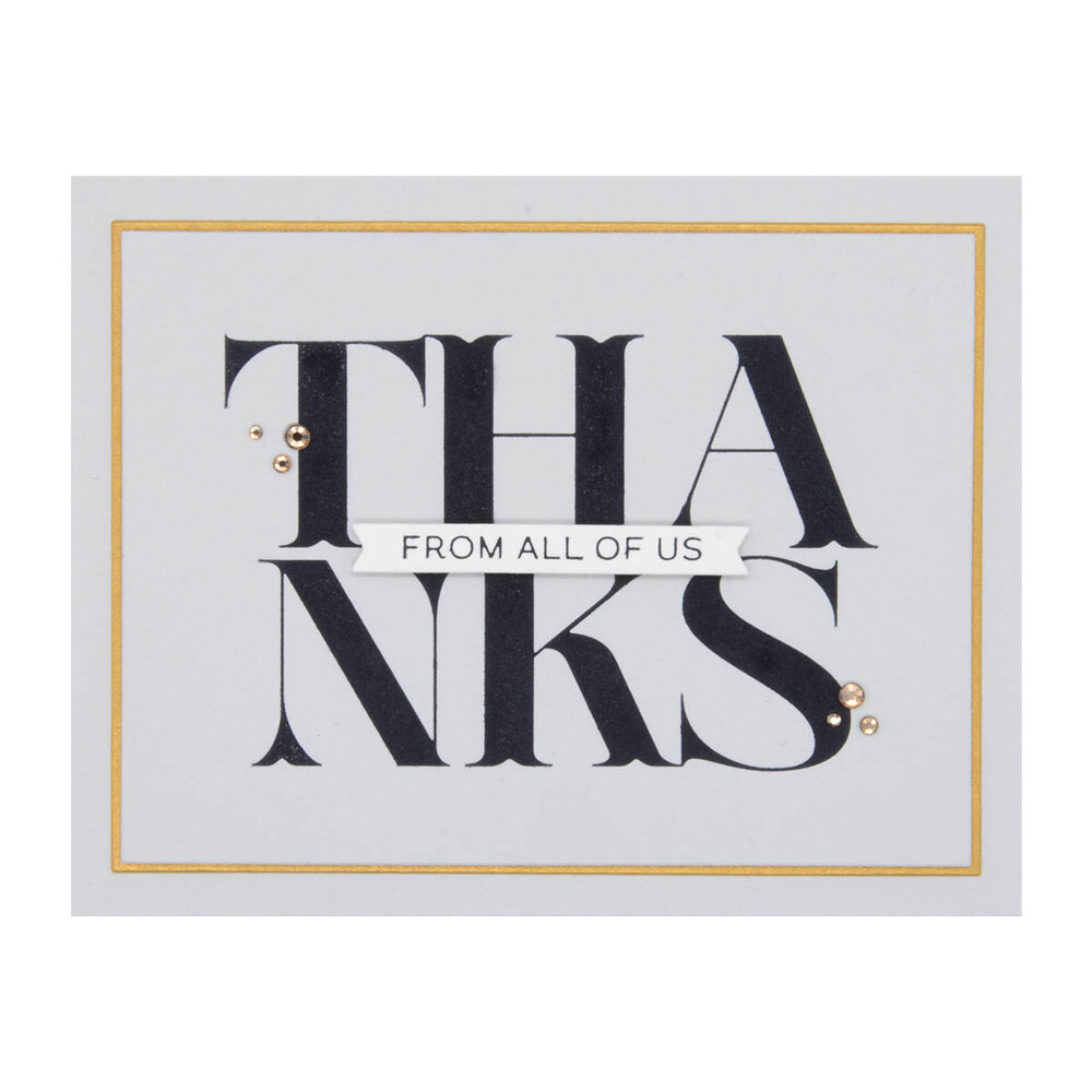 Spellbinders Big Thanks Press Plate (BP-034) (OUTLET)