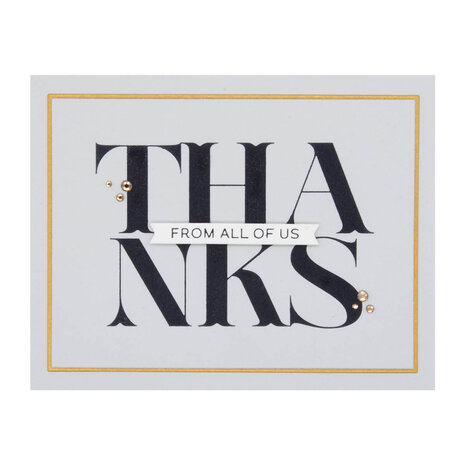 Spellbinders Big Thanks Press Plate (BP-034) (OUTLET)