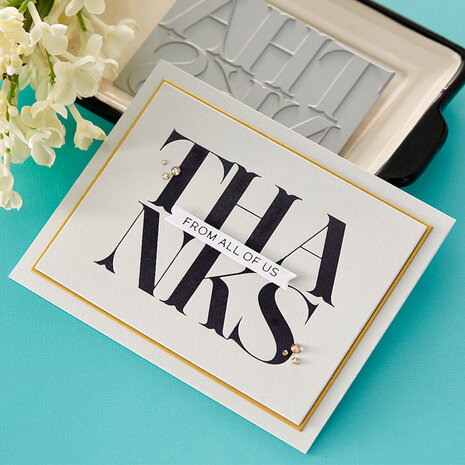 Spellbinders Big Thanks Press Plate (BP-034) (OUTLET)
