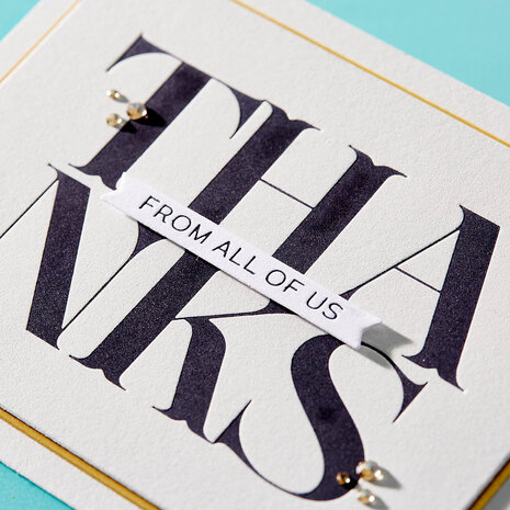 Spellbinders Big Thanks Press Plate (BP-034) (OUTLET)