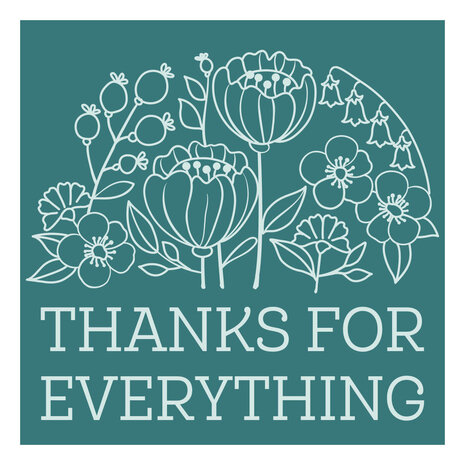Spellbinders Thanks for Everything Wax Seal Stamp (WS-072) (OUTLET)