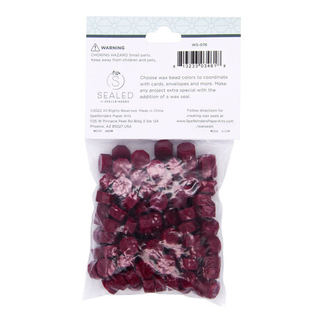 Spellbinders Classic Crimson Wax Beads (100pcs) (WS-076) Spellbinders Classic Crimson Wax Beads (100pcs) (WS-076)