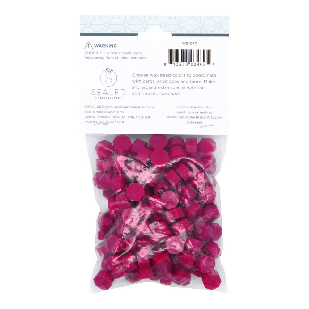 Spellbinders Magenta Wax Beads (100pcs) (WS-077)