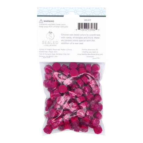 Spellbinders Magenta Wax Beads (100pcs) (WS-077)