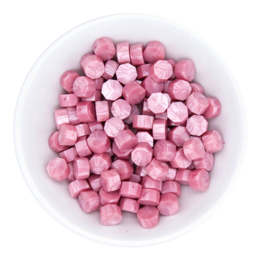Spellbinders Pink Damask Wax Beads (100pcs) (WS-078)