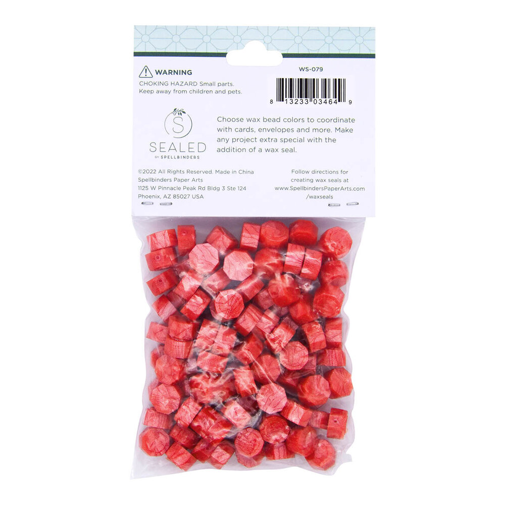 Spellbinders Coral Wax Beads (100pcs) (WS-079)