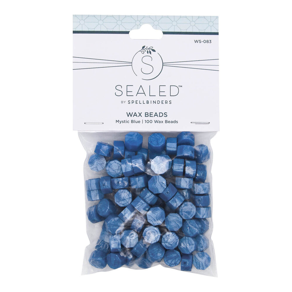 Spellbinders Mystic Blue Wax Beads (100pcs) (WS-083)