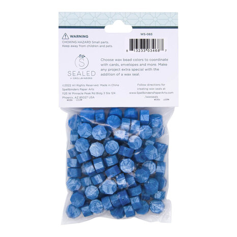 Spellbinders Mystic Blue Wax Beads (100pcs) (WS-083)