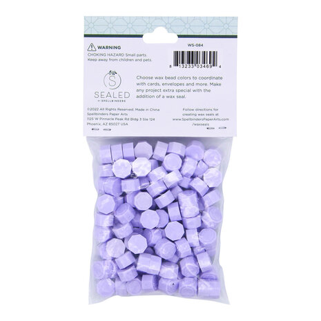 Spellbinders Pastel Lilac Wax Beads (100pcs) (WS-084)