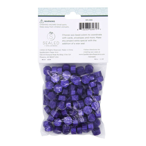 Spellbinders Twilight Purple Wax Beads (100pcs) (WS-086) Spellbinders Twilight Purple Wax Beads (100pcs) (WS-086)