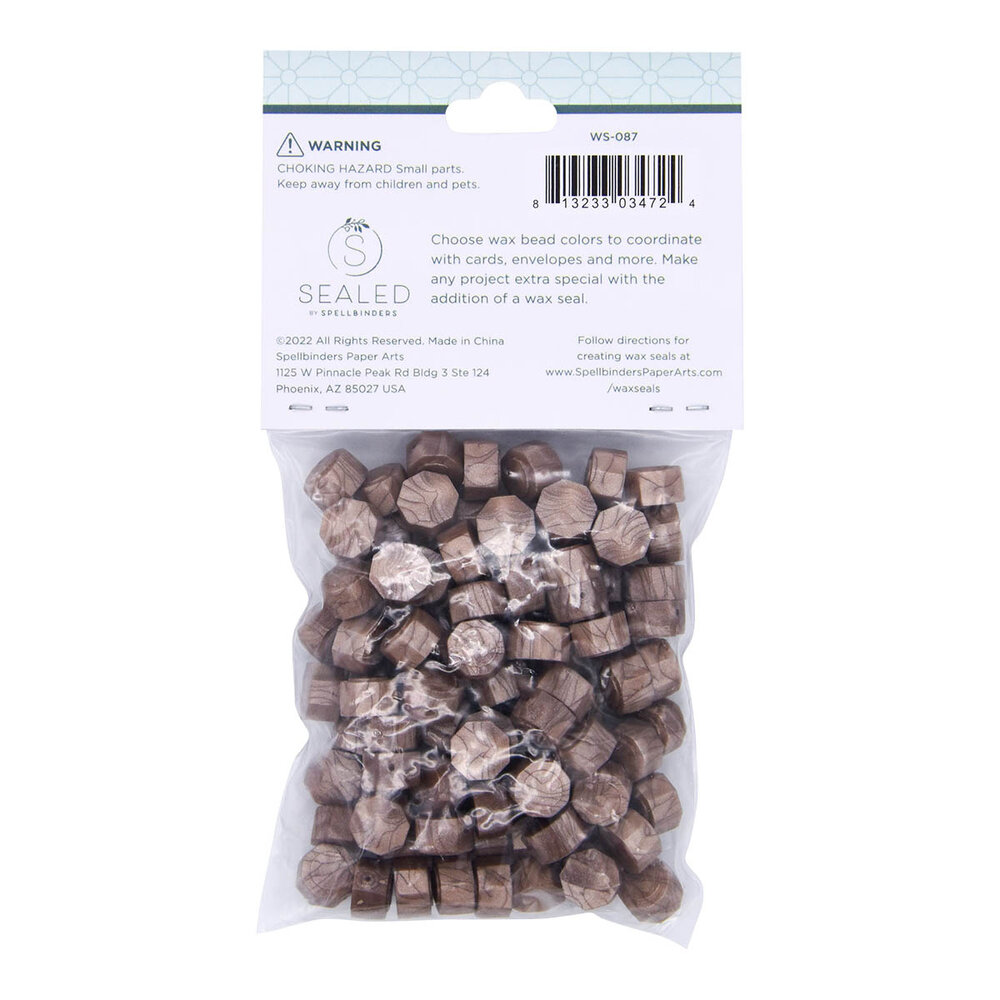 Spellbinders Driftwood Wax Beads (100pcs) (WS-087)
