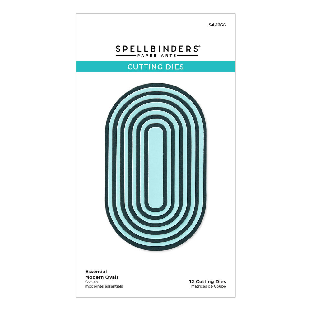Spellbinders Essential Modern Ovals Etched Dies (S4-1266) Spellbinders Essential Modern Ovals Etched Dies (S4-1266)