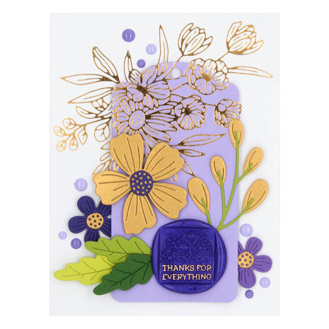 Spellbinders Glimmer Bouquet Hot Foil Plate & Die Set (GLP-408) (OUTLET) Spellbinders Glimmer Bouquet Hot Foil Plate & Die Set (GLP-408) (OUTLET)