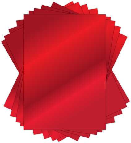 Craft Consortium The Essential Mirror Card A4 Red (10pcs) (CCEMC003)