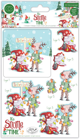 Craft Consortium It's Snome Time 2 3D Decoupage Set (CCDPAK014) (DISCONTINUED)