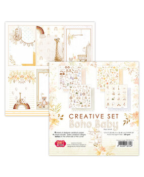 Craft & You Design Boho Baby 12x12 Inch Creative Set 250gsm (8sheets) (CSET06-BH-8) (DISCONTINUED)