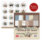 Craft & You Design World of Man 12x12 Inch Paper Set 250gsm (6sheets) (CPS-WM30-6) (DISCONTINUED)