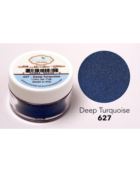 Elizabeth Craft Designs Silk Microfine Glitter Deep Turquoise 1/2oz. (627) (DISCONTINUED)
