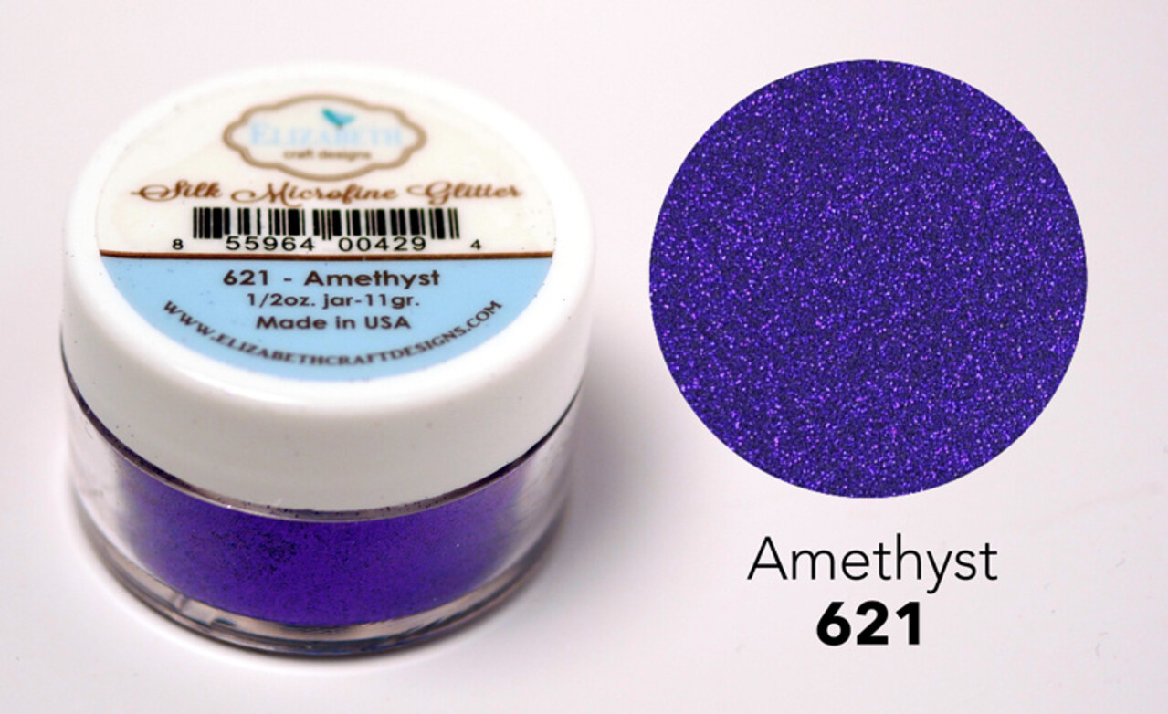 Elizabeth Craft Designs Silk Microfine Glitter Amethyst 1/2oz. (621) (DISCONTINUED)