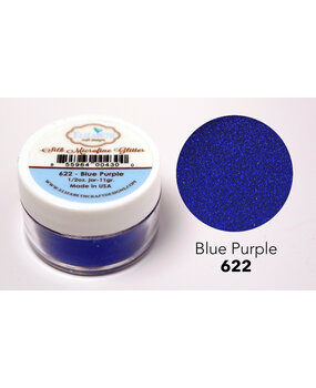 Elizabeth Craft Designs Silk Microfine Glitter Blue Purple 1/2oz. (622) (DISCONTINUED)