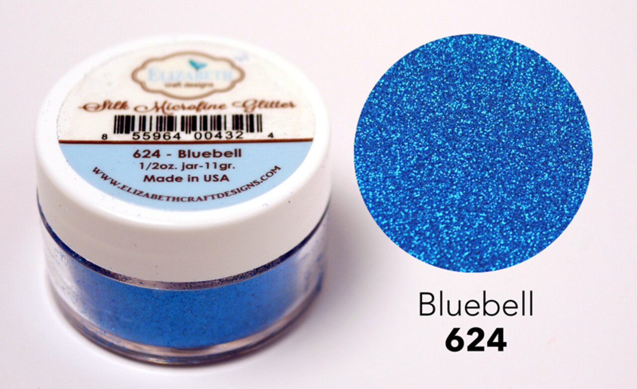 Elizabeth Craft Designs Silk Microfine Glitter Bluebell 1/2oz. (624) (DISCONTINUED)