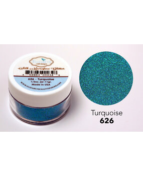 Elizabeth Craft Designs Silk Microfine Glitter Turquoise 1/2oz. (626) (DISCONTINUED)