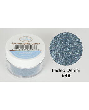 Elizabeth Craft Designs Silk Microfine Glitter Faded Denim 1/2oz. (648) (DISCONTINUED)